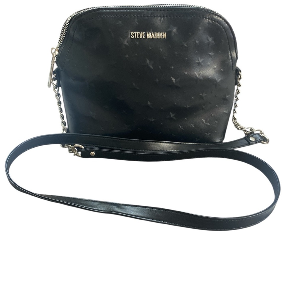 Steve Madden Black Crossbody Bag Sleek Minimalist Design